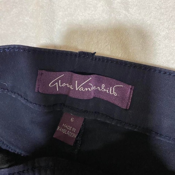 Navy blue GloriaVanderbilt stretchy bootcut  jeans women 6. SKU415 - Picture 2 of 5